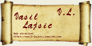 Vasil Lajšić vizit kartica
